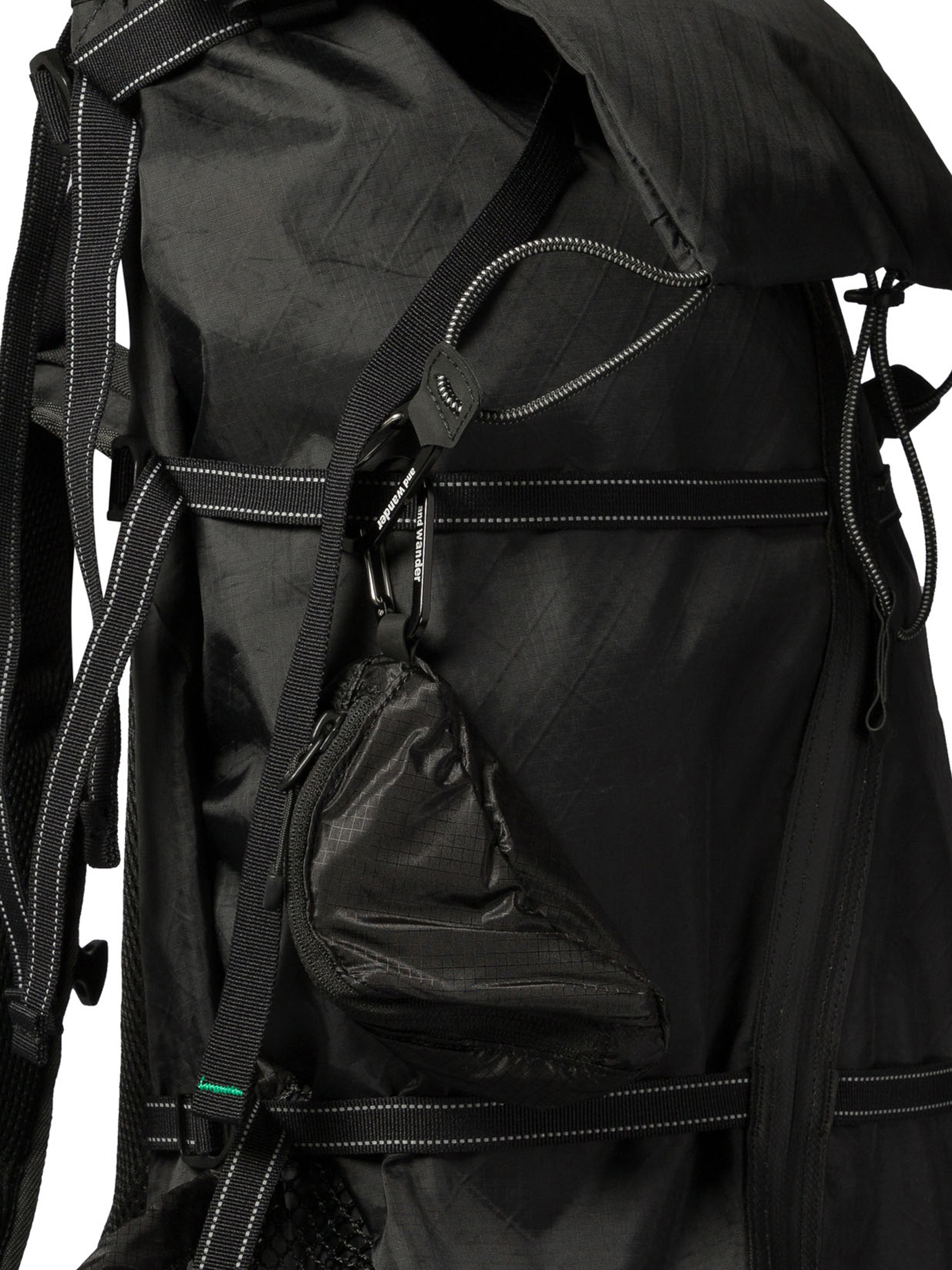 AND WANDER Black   94 Ecopak 40L backpack